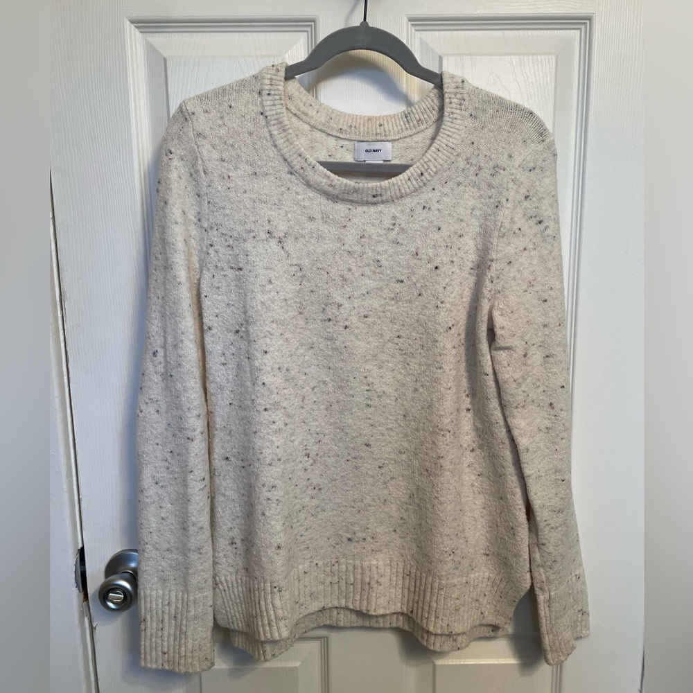 Old Navy Cream Confetti Sweater